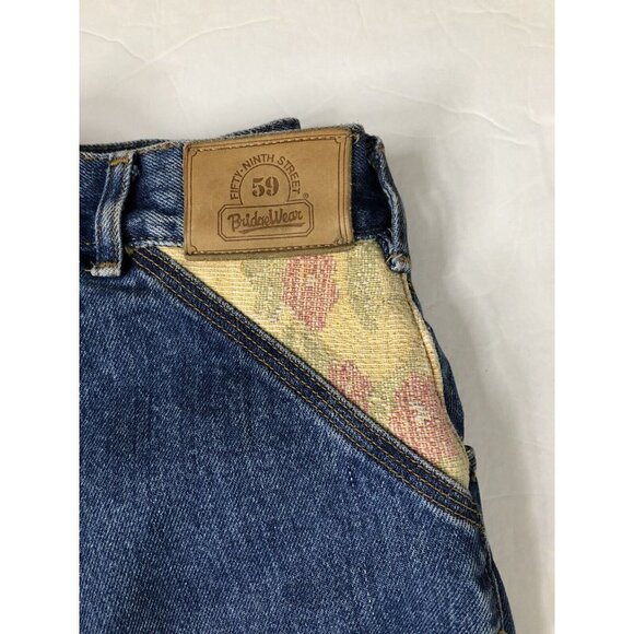 Vintage 59th St Bridge Wear 34X32 Denim Jeans Tapered Extreme High Rise - Picture 5 of 8